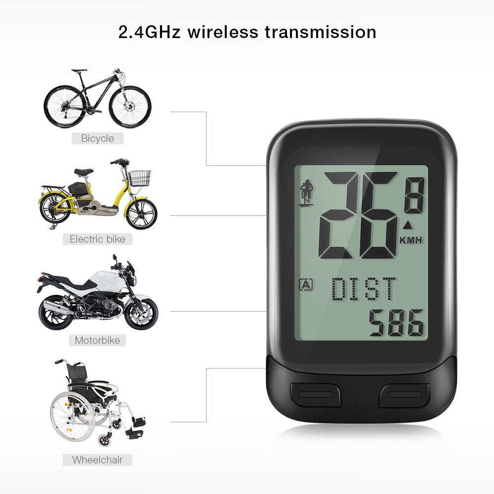 BKV - 3500 Wireless Bike Cycling Computer Bicycle Speedometer