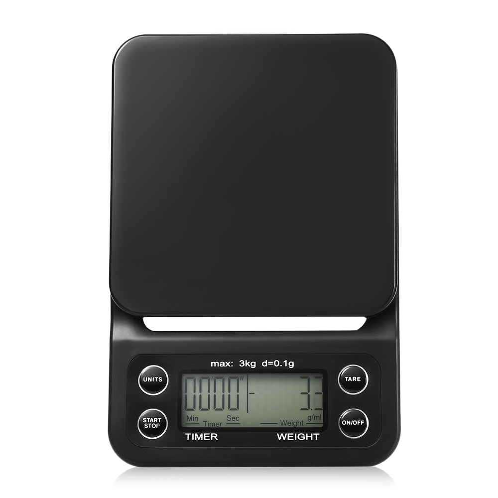 Digital Kitchen Food Coffee Weighing Scale + Timer with Back-lit LCD Display