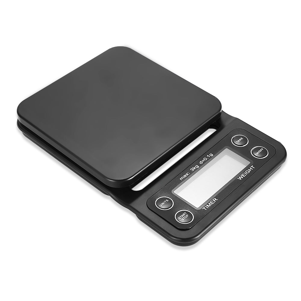 Digital Kitchen Food Coffee Weighing Scale + Timer with Back-lit LCD Display