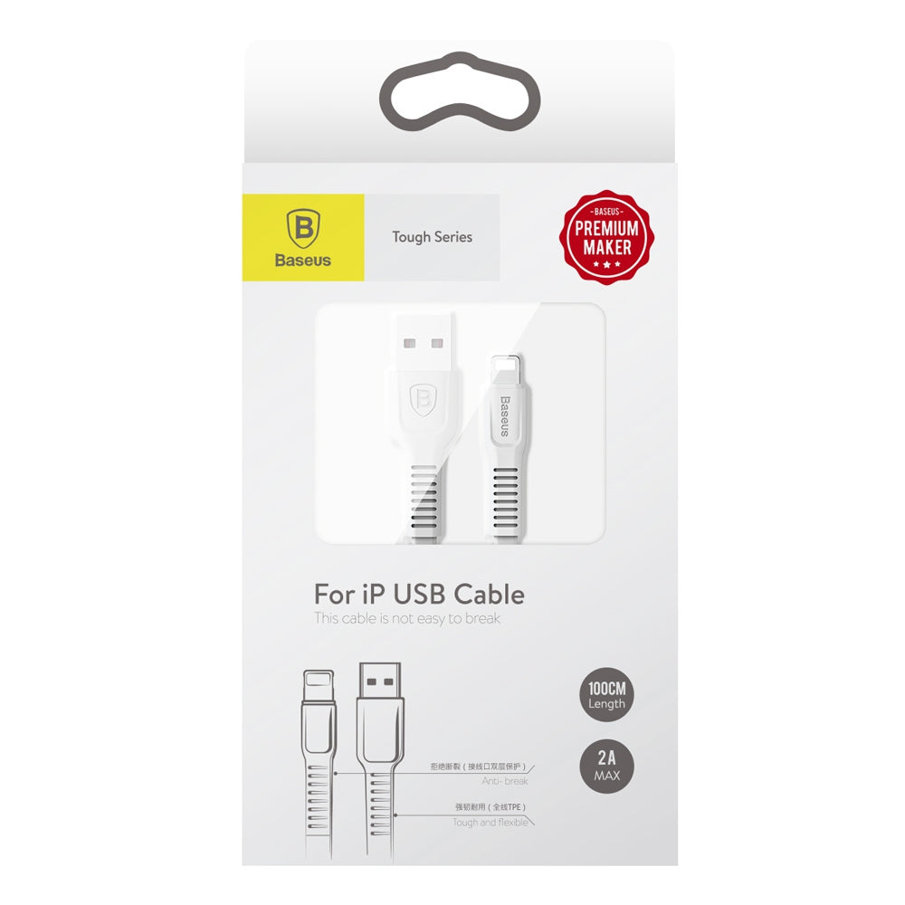 Baseus Tough Series 8 Pin 2A Charging Data Sync Cable 1M