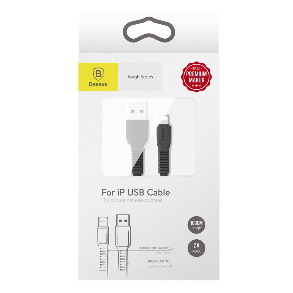 Baseus Tough Series 8 Pin 2A Charging Data Sync Cable 1M