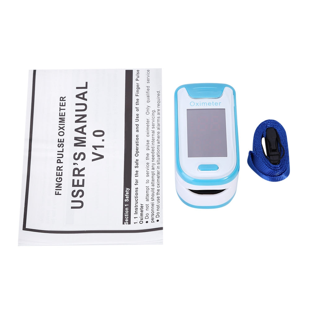 Digital Health Care Finger LED Pulse Oximeter SPO2 PR Fingertip Monitor Portable Blood Oxygen