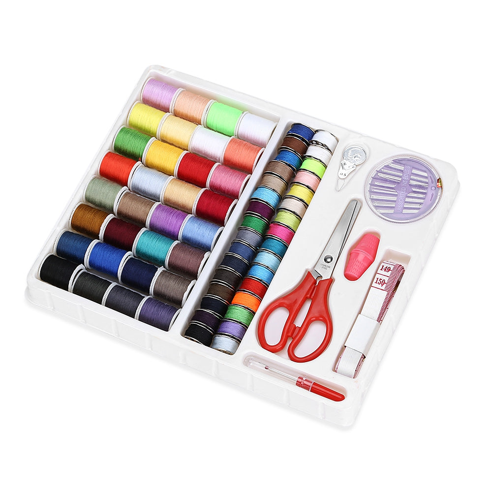 Compact Travel Sewing Kit with Scissor Tape Measure Thread