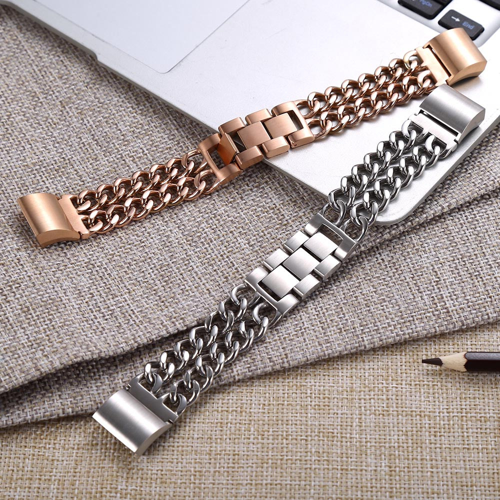 20mm Stainless Steel Strap for Fitbit Charge 2 Smart Bracelet