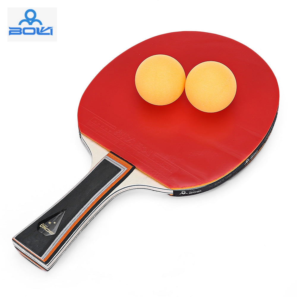 BOLI Two Star Table Tennis Ping Pong Racket Set