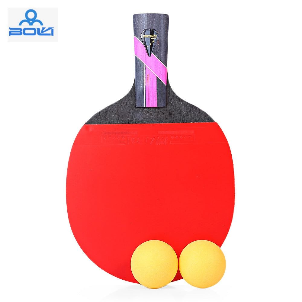 BOLI Three Star Table Tennis Ping Pong Racket Set with Ball