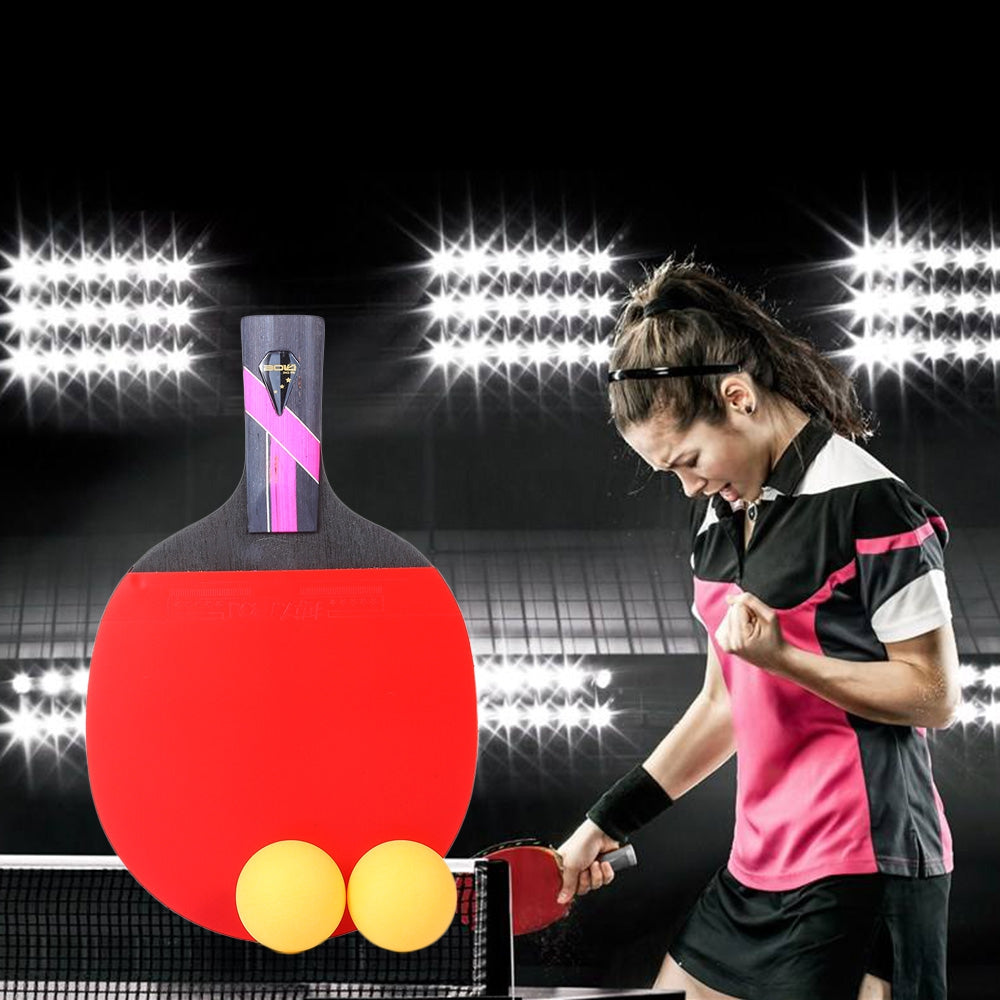 BOLI Three Star Table Tennis Ping Pong Racket Set with Ball