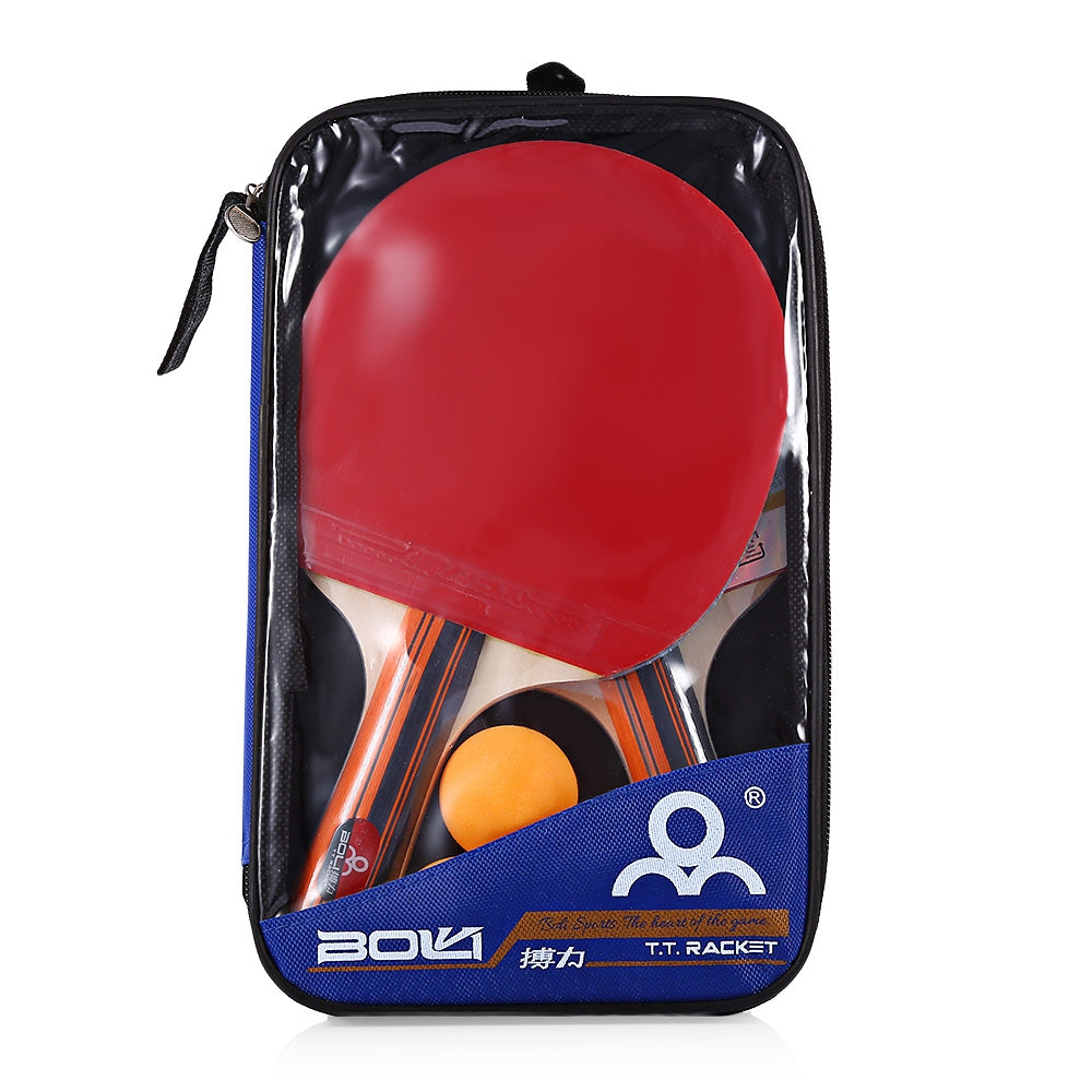 BOLI A09 2pcs / Set Table Tennis Ping Pong Racket with Ball
