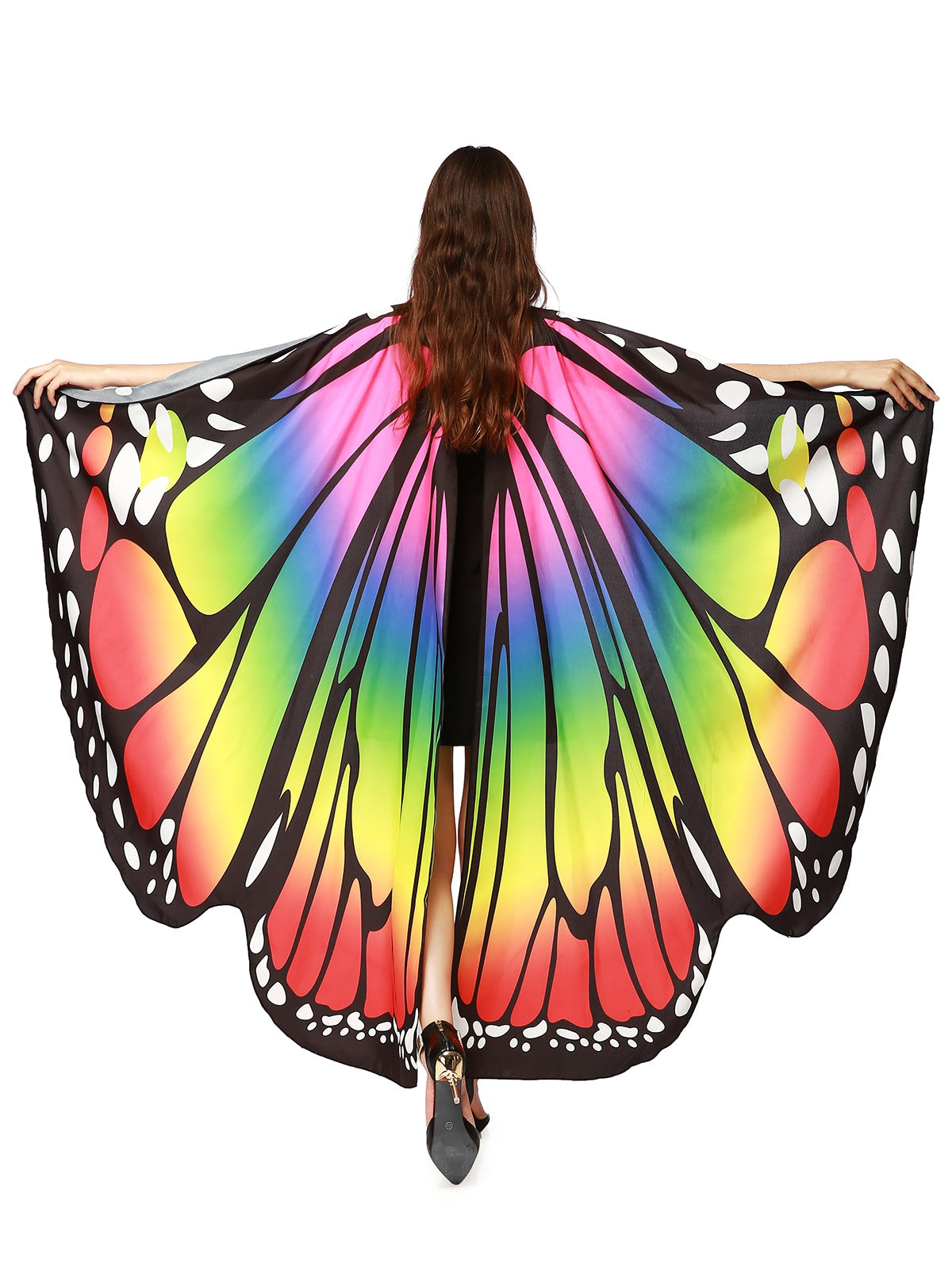 Chiffon Butterfly Strap Shape Wing Cape