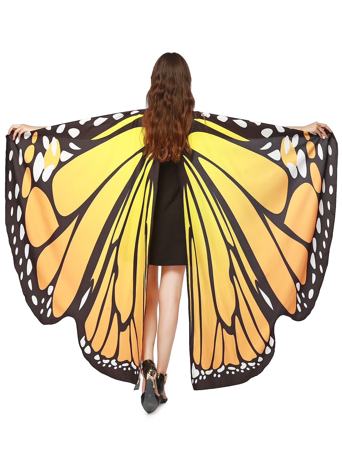 Chiffon Butterfly Strap Shape Wing Cape