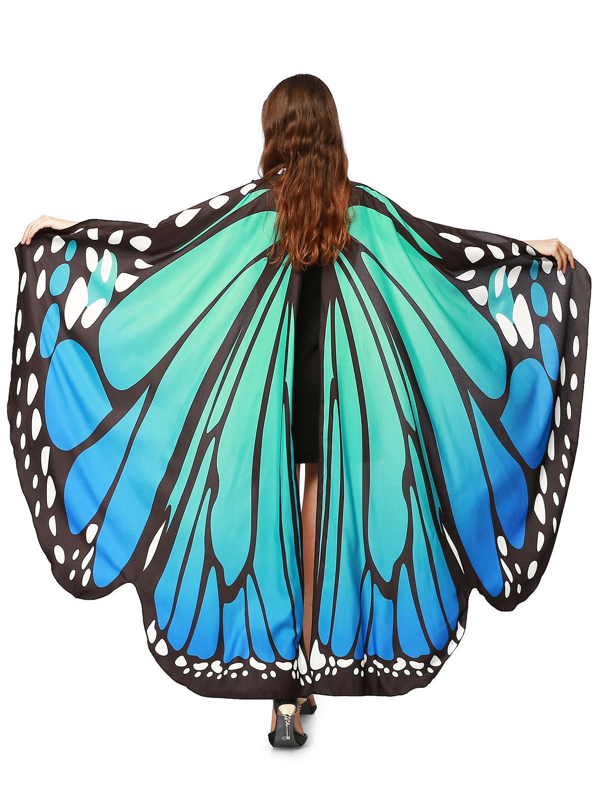 Chiffon Butterfly Strap Shape Wing Cape
