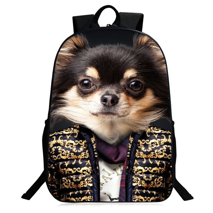 3D Animal Pattern Polyester Backpack