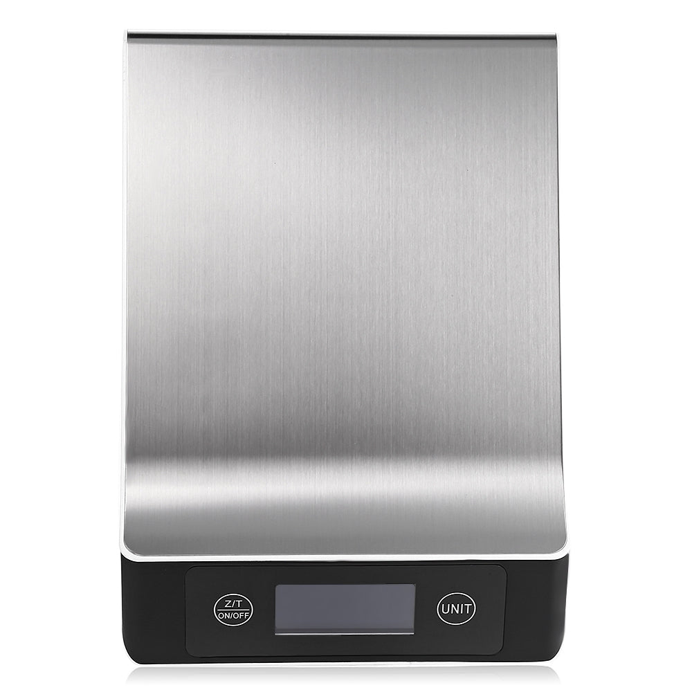 Digital Multifunction Kitchen Food Weighing Scale with Back-lit LCD Display Fingerprint Resistan...