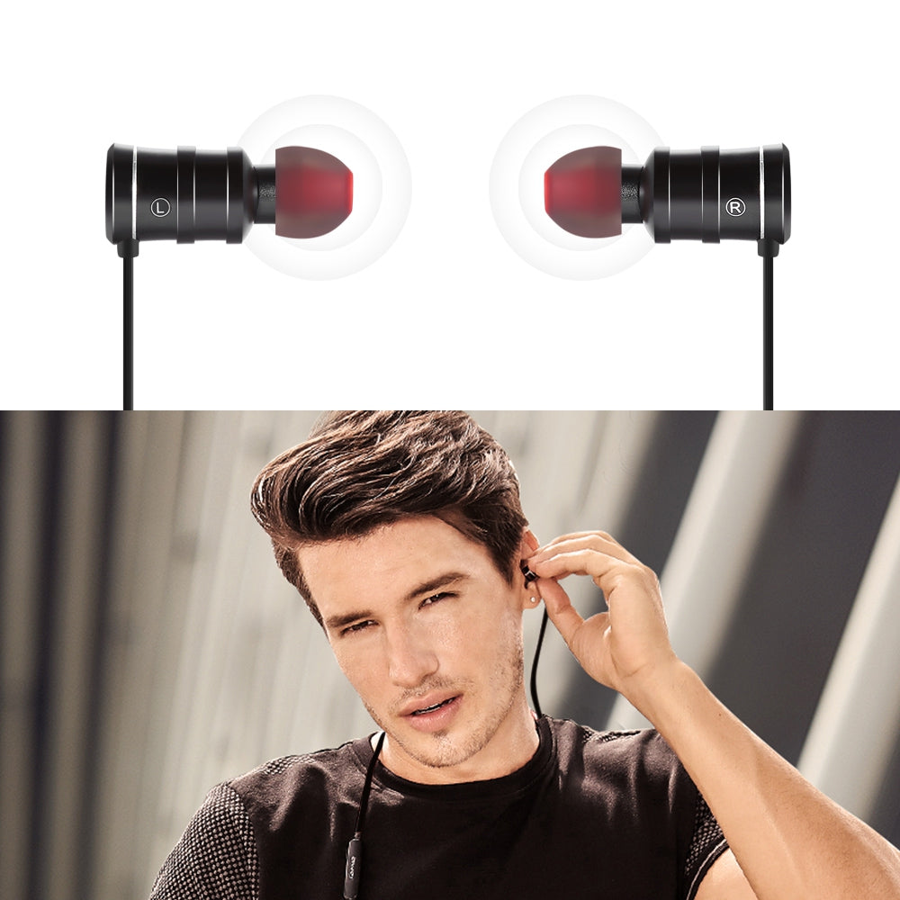 Awei AK5 Waterproof Magic Magnet Attraction Bluetooth 4.1 Sports Headphones with Microphone On-e...