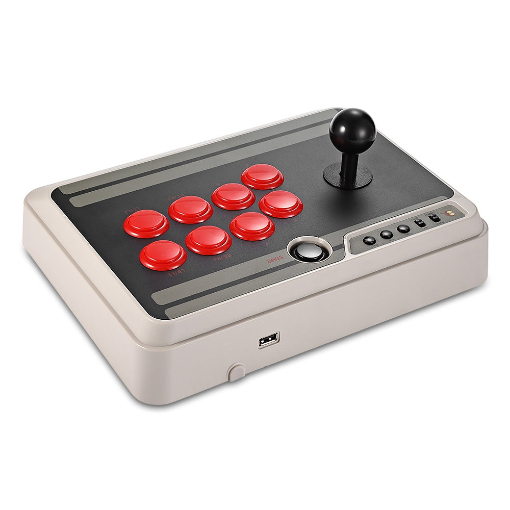 8Bitdo N30 Customizable Bluetooth Arcade Stick with Turbo for Nintendo Switch PC Mac Android Phone
