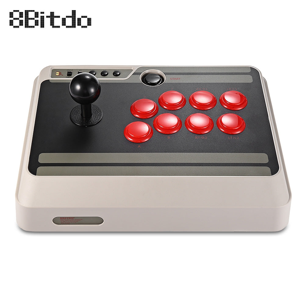 8Bitdo N30 Customizable Bluetooth Arcade Stick with Turbo for Nintendo Switch PC Mac Android Phone