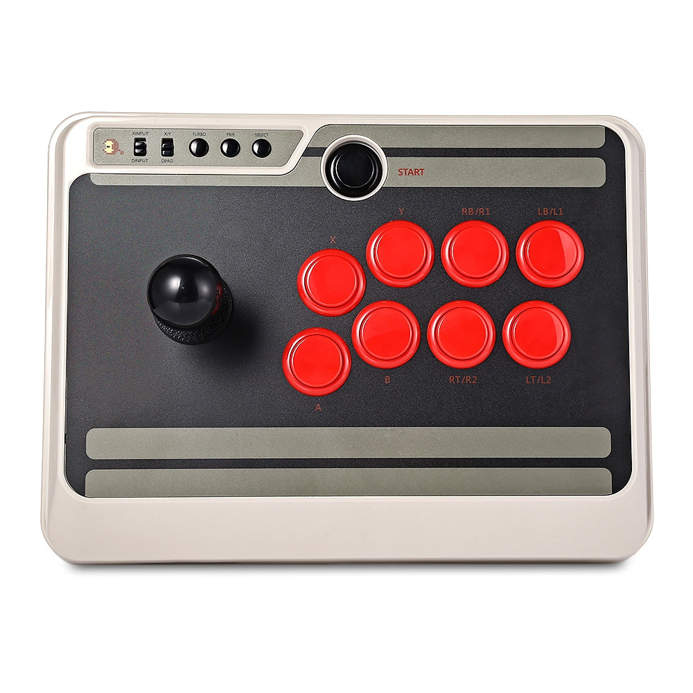8Bitdo N30 Customizable Bluetooth Arcade Stick with Turbo for Nintendo Switch PC Mac Android Phone