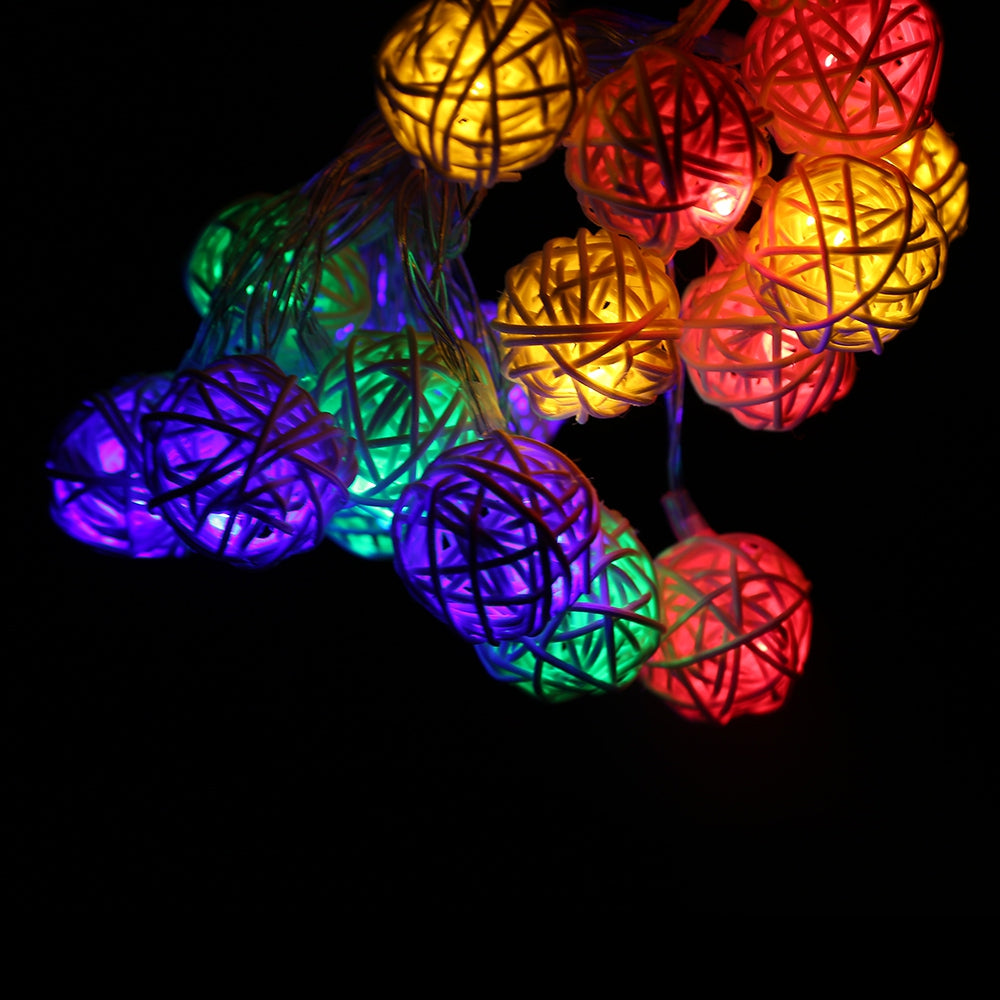 20 LEDs Sepak Takraw Light String 2M Decoration Battery Operated Lighting Chains for Christmas H...