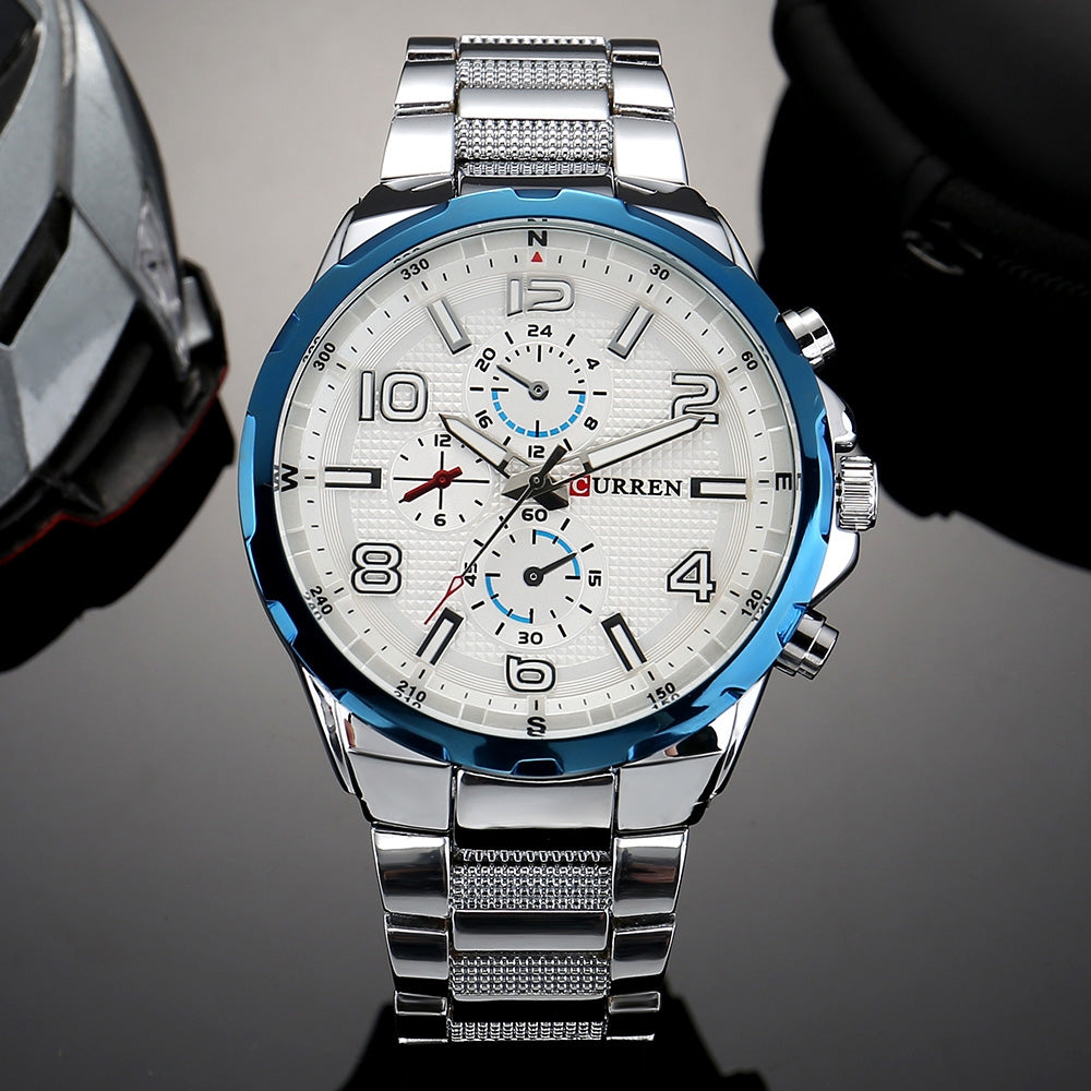 8276 Casual Bussiness Men Watch with Alloy Band