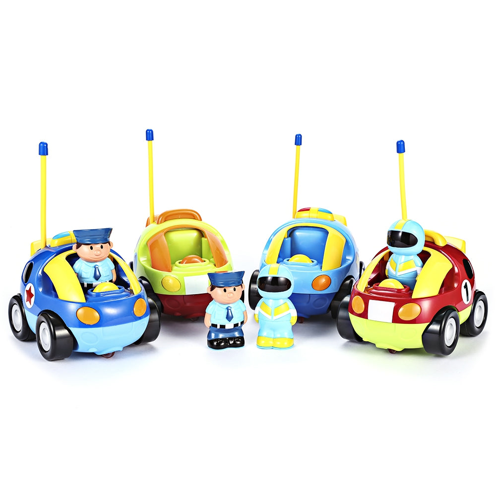 Cartoon Police / Racing Car Remote Control Music Electric Toy