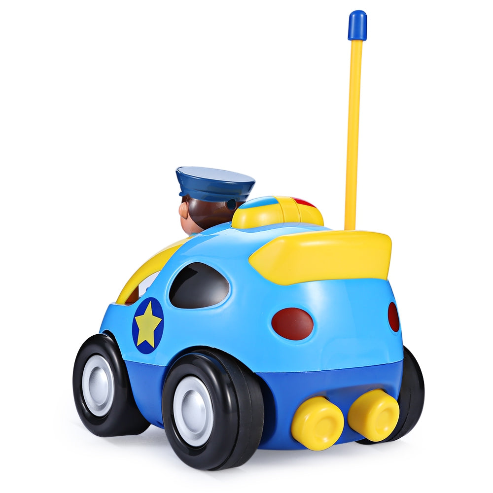 Cartoon Police / Racing Car Remote Control Music Electric Toy