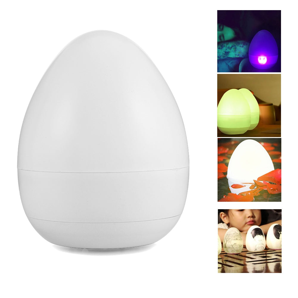 Creative Water Resistant Egg Shape LED Night Light Decoration Lamp