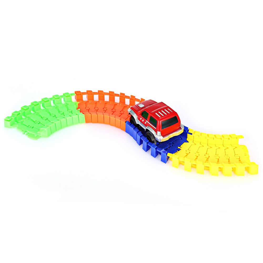 28PCS NO.218 DIY Racing Track Assembly Flexible Twister Car