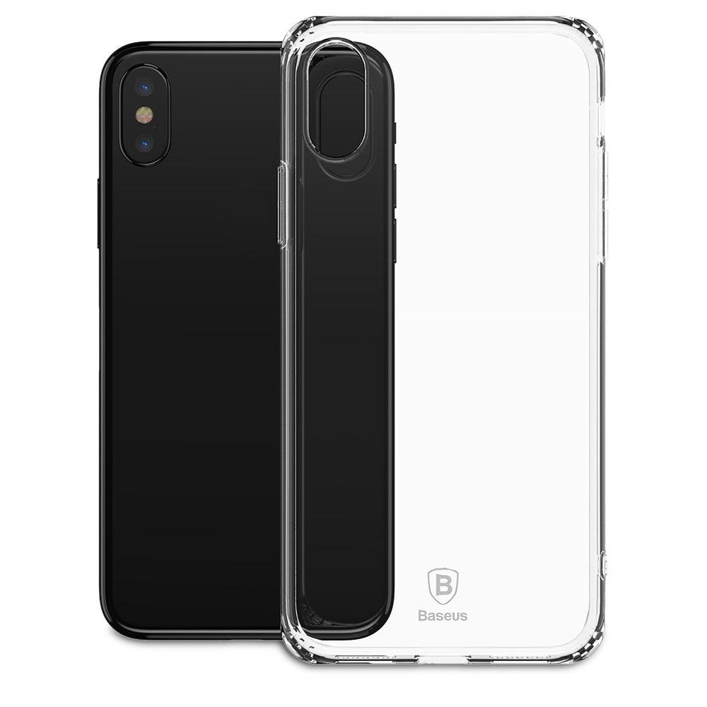 Baseus Simple Series (Anti-fall) Clear TPU Case for iPhone X