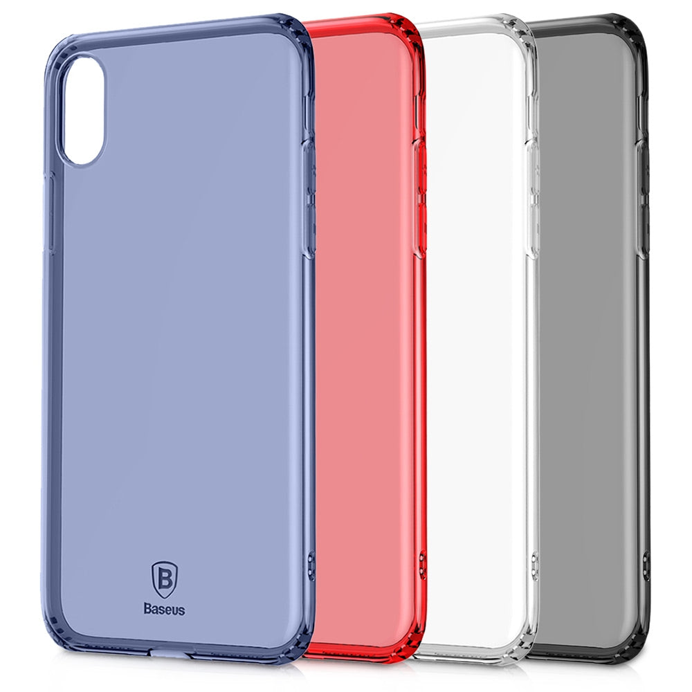 Baseus Simple Series (Anti-fall) Clear TPU Case for iPhone X