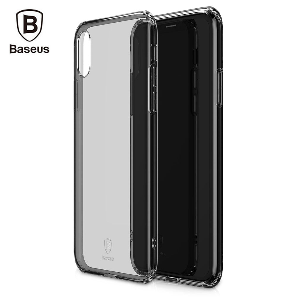 Baseus Simple Series (Anti-fall) Clear TPU Case for iPhone X