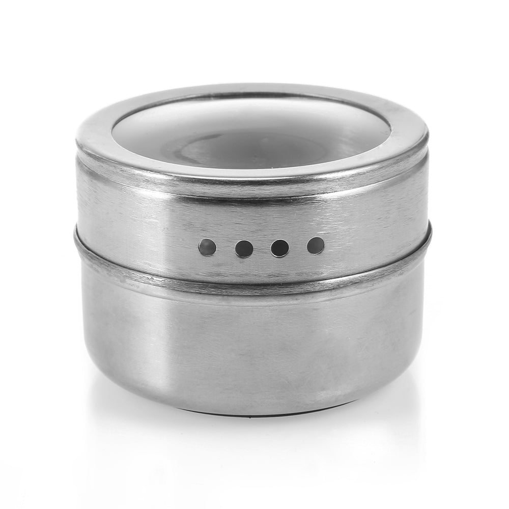 6pcs Stainless Steel Magnetic Seasoning Bottle