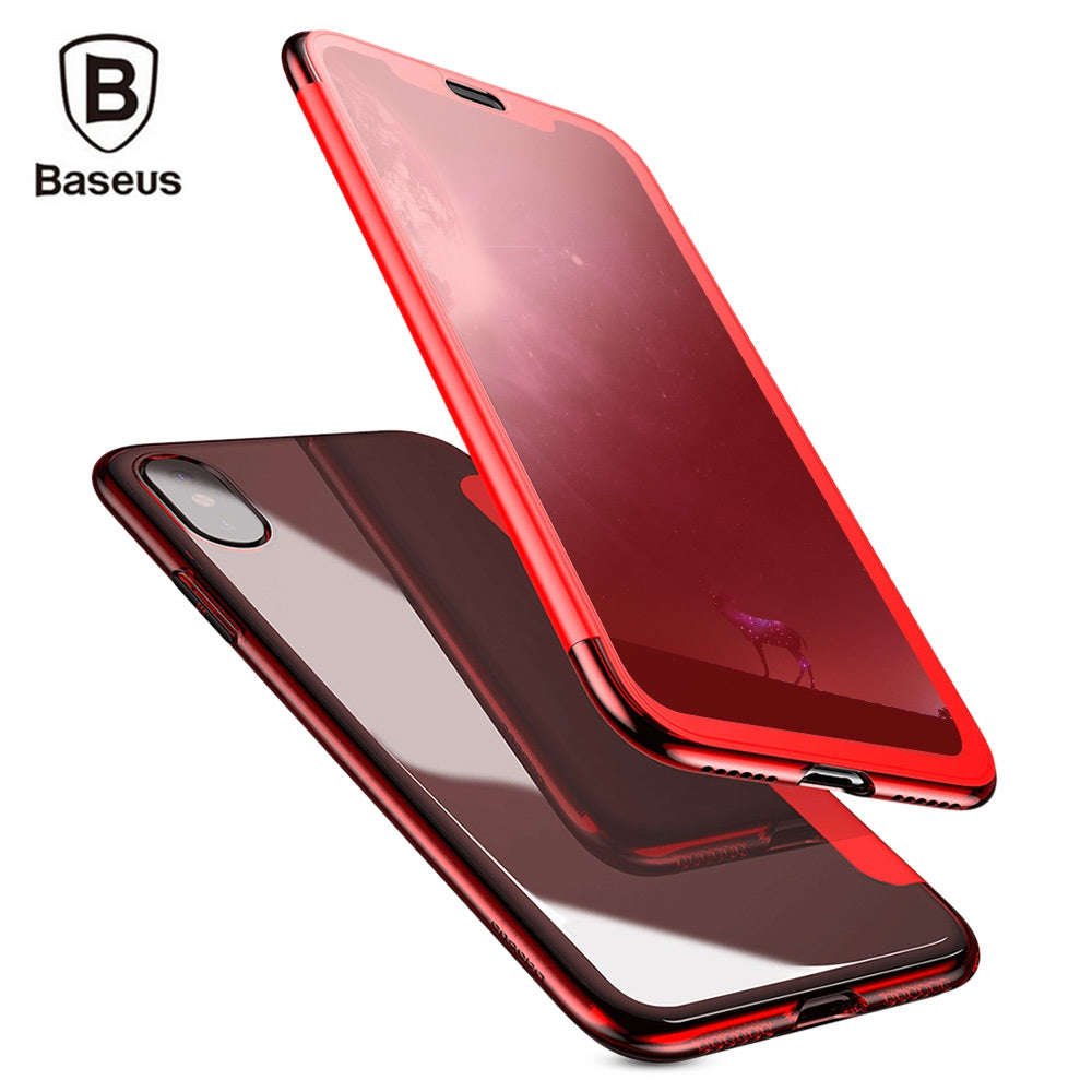 Baseus Touchable Case TPU Protective Flip Cover for iPhone X