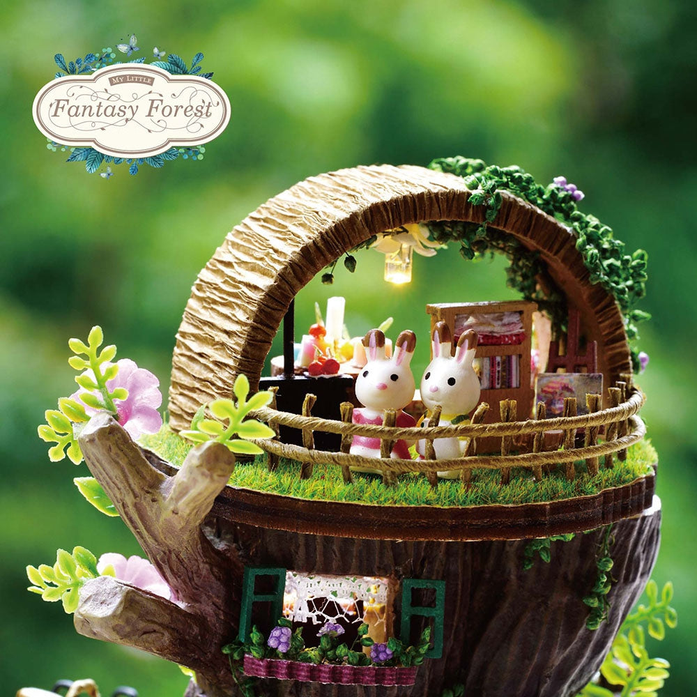 3D Dollhouse Miniature DIY Dolls House Kit Fantasy Forest