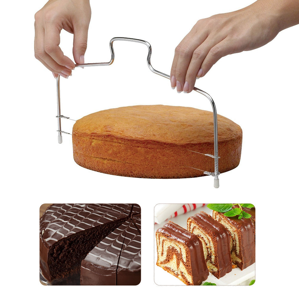 Adjustable Stainless Steel Cake Cutter Leveler Baking Tool