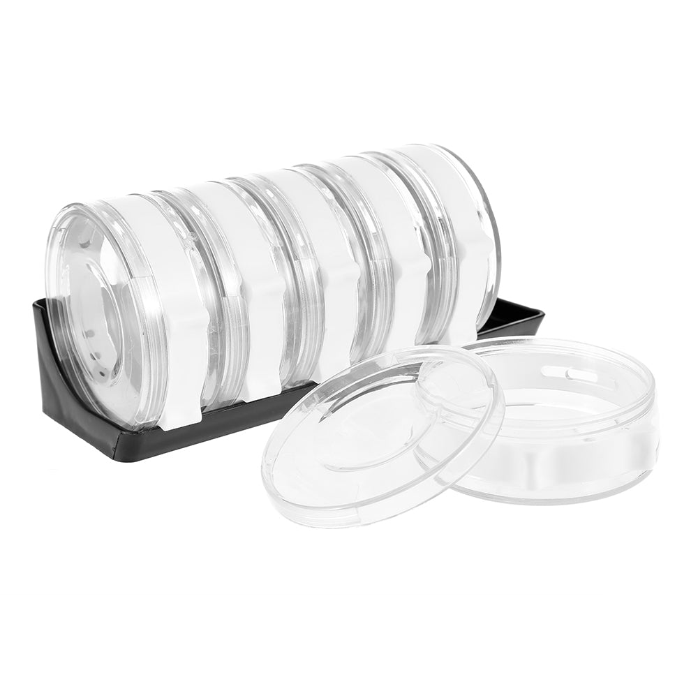 6pcs Plastic Transparent Seasoning Pot Kitchen Tool