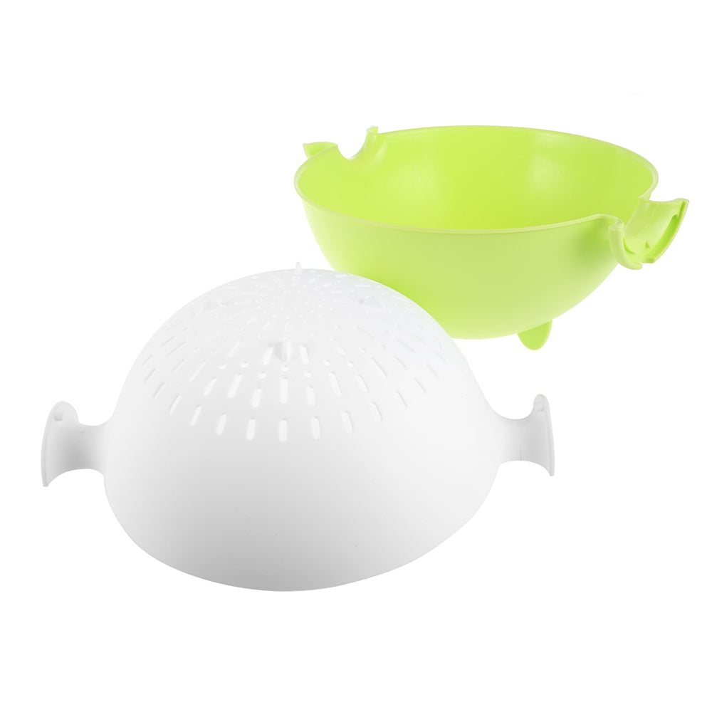 Double Layer Vegetables Fruits Kitchen Drain Basket