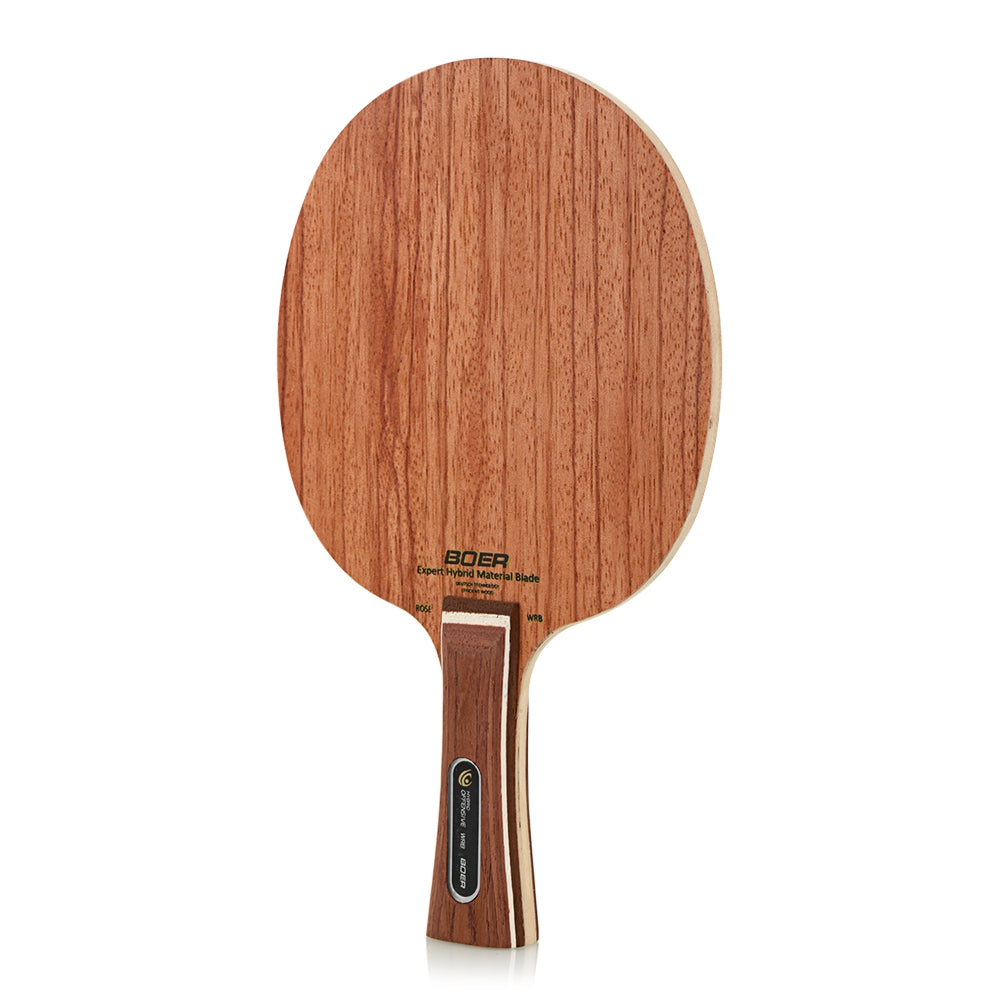 BOER High-end Ping Pong Racket Table Tennis Paddle Bat with Rosewood Base