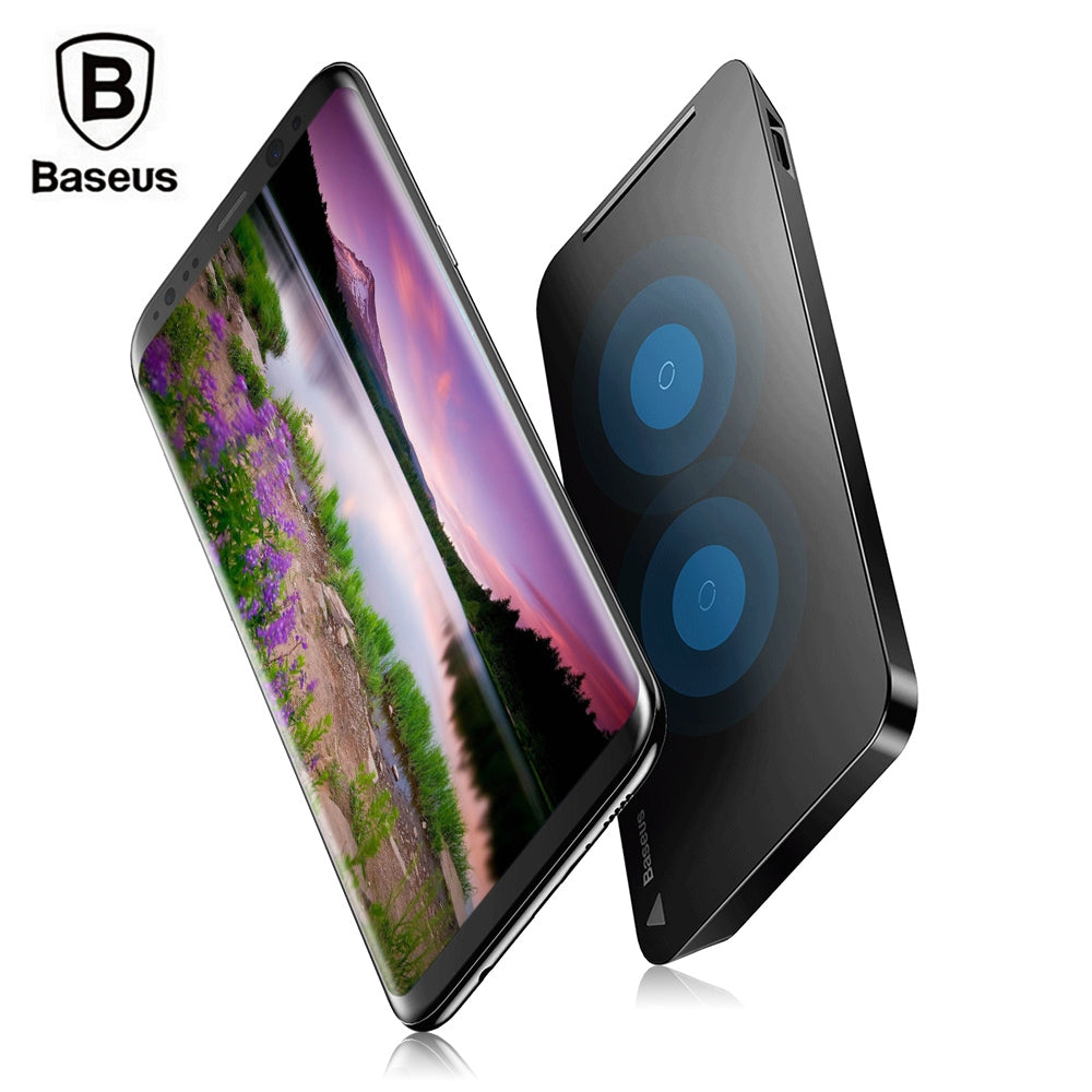 Baseus WiC1 Qi Wireless Charging Pad Dual Coil with Holder