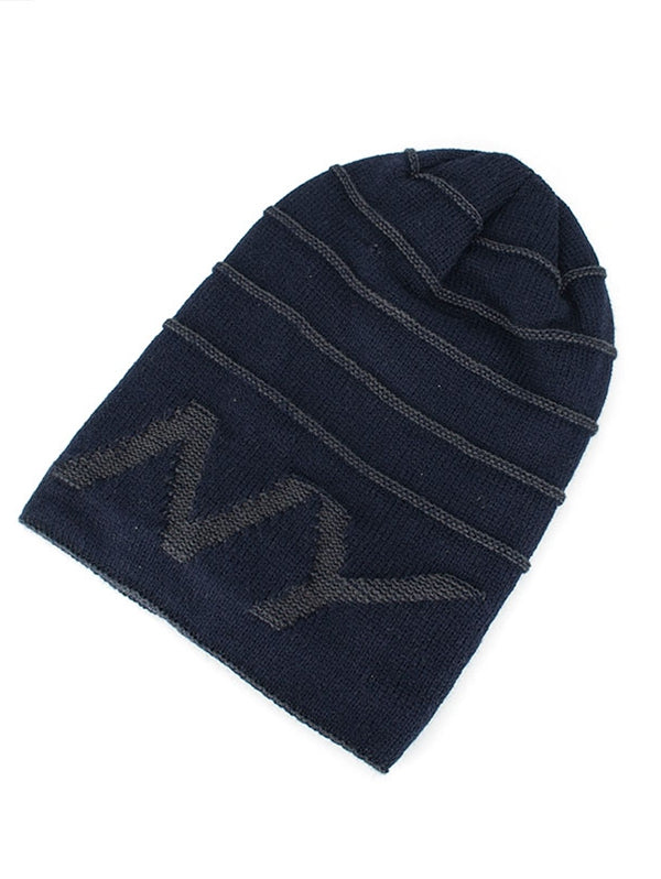 Double-Deck Thicken NY Knit Hat