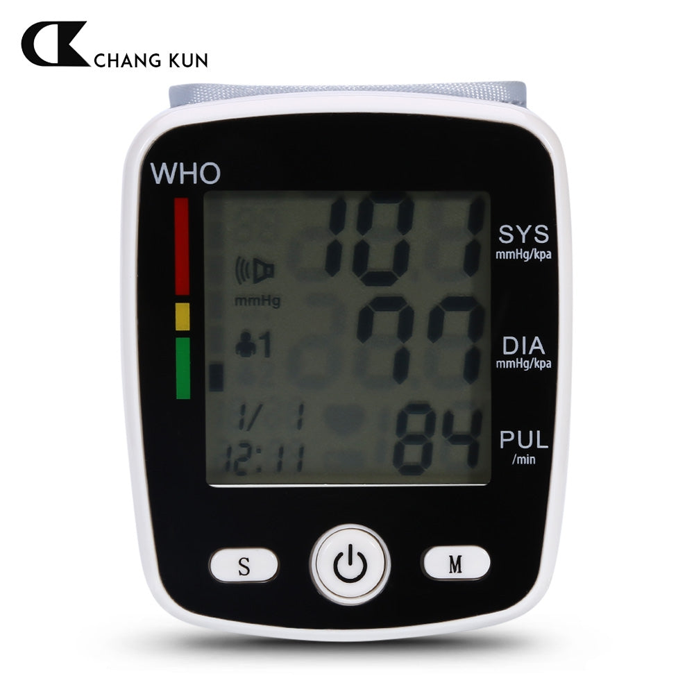 CHANGKUN W355 Health Care Automatic Voice Digital LCD Wrist Blood Pressure Monitor