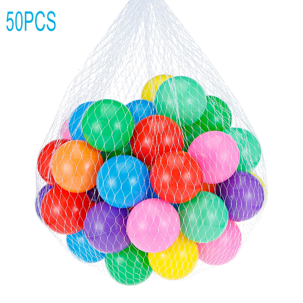 Colorful Soft Elastic Plastic Ocean Ball Toy 50PCS 5.5cm