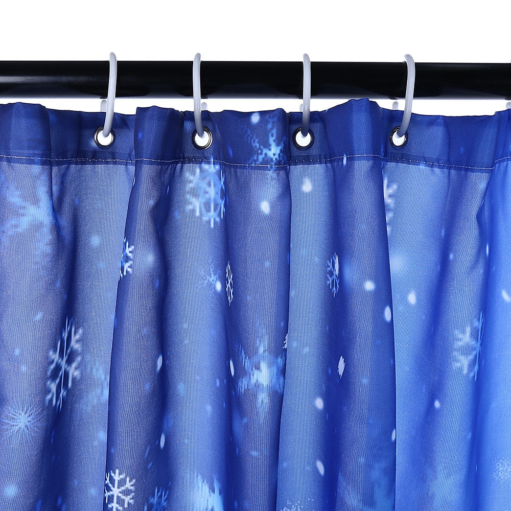 Christmas Sleigh Elk Waterproof Shower Curtain 180 x 180cm