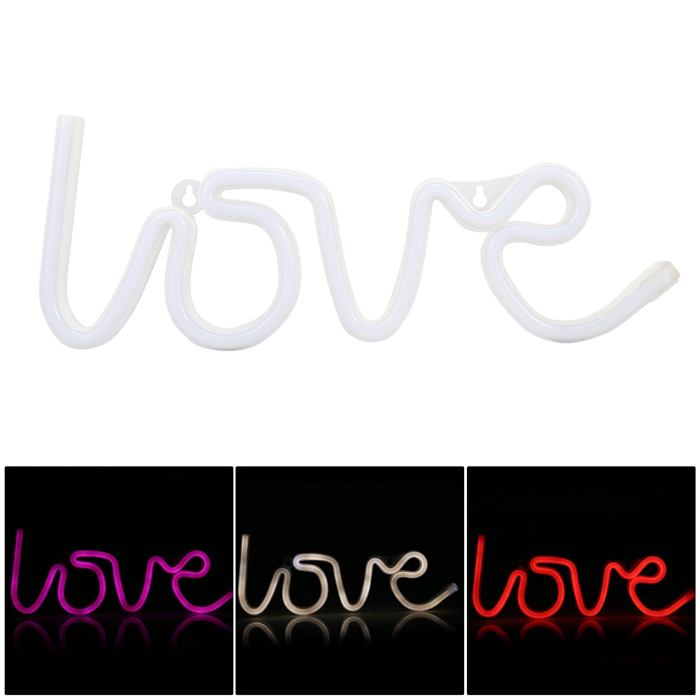 Creative LED Love Neon Night Light Wall Lamp Holiday Decorations