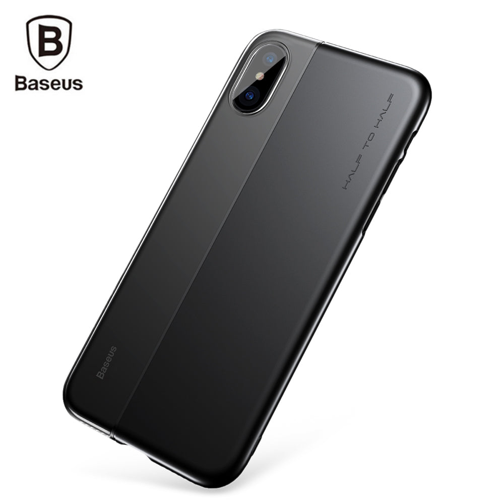 Baseus Half to Half Case TPU + PC Back Cover for iPhone X