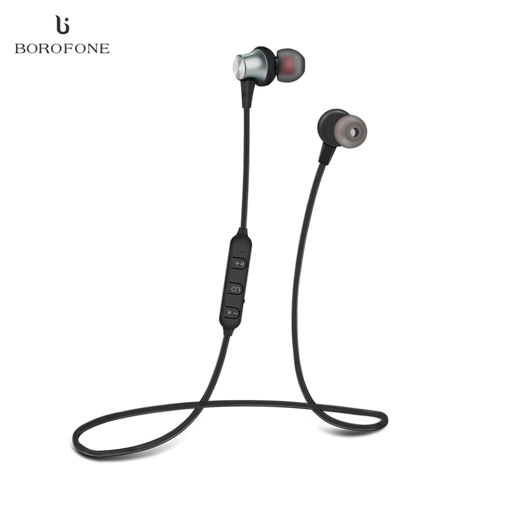 BOROFONE BE11 Waterproof Magnet Attraction Bluetooth V4.1 Sports Headphones with Microphone On-e...