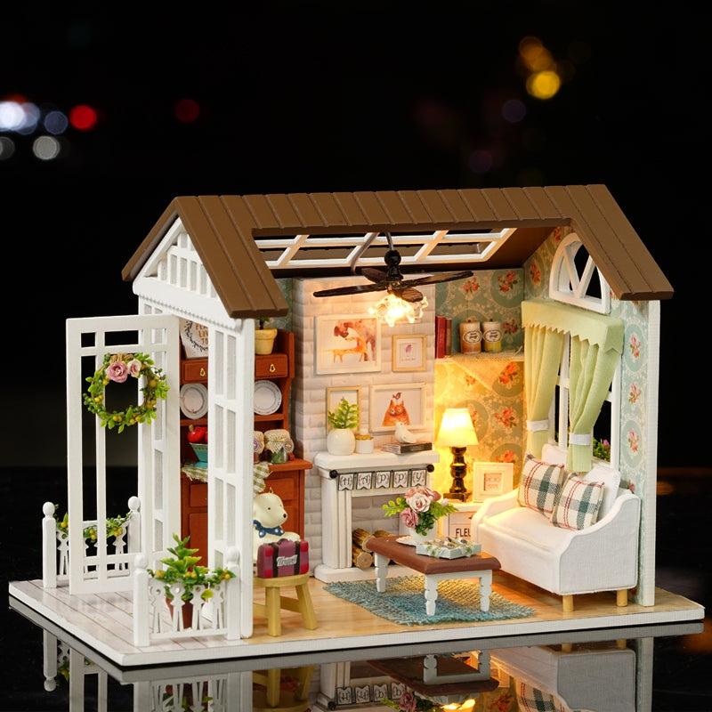 Doll House DIY Miniature Assembly Furniture Handcraft Toy