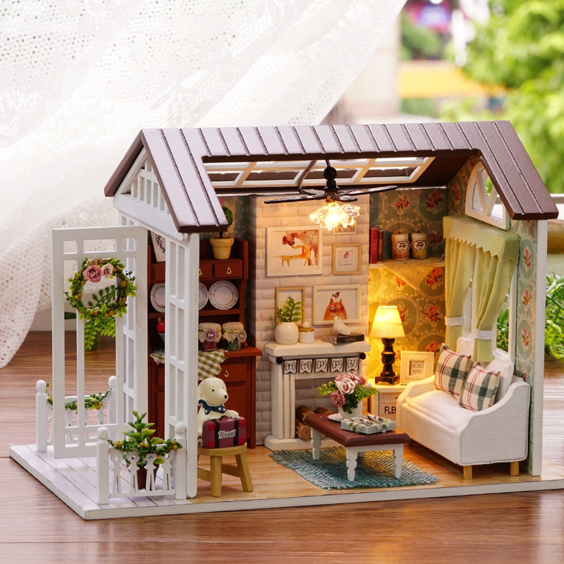 Doll House DIY Miniature Assembly Furniture Handcraft Toy