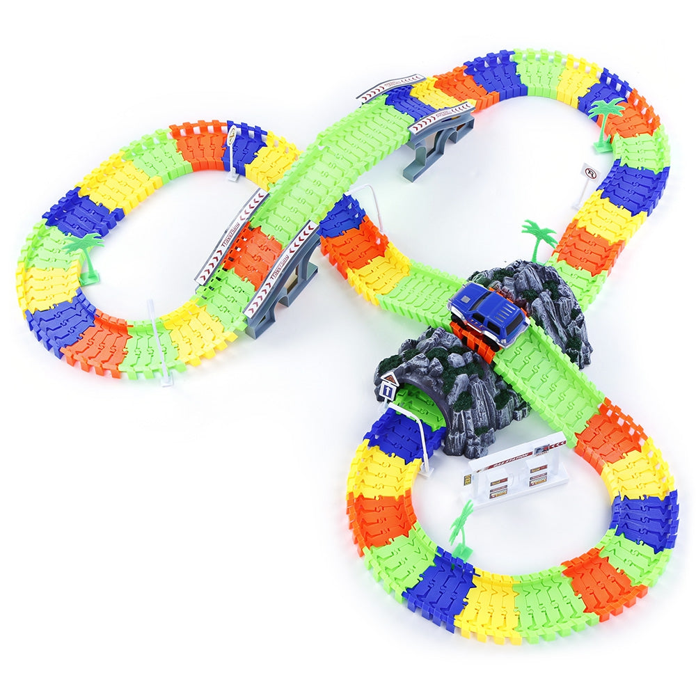 192PCS NO.238 DIY Racing Track Assembly Flexible Twister Car