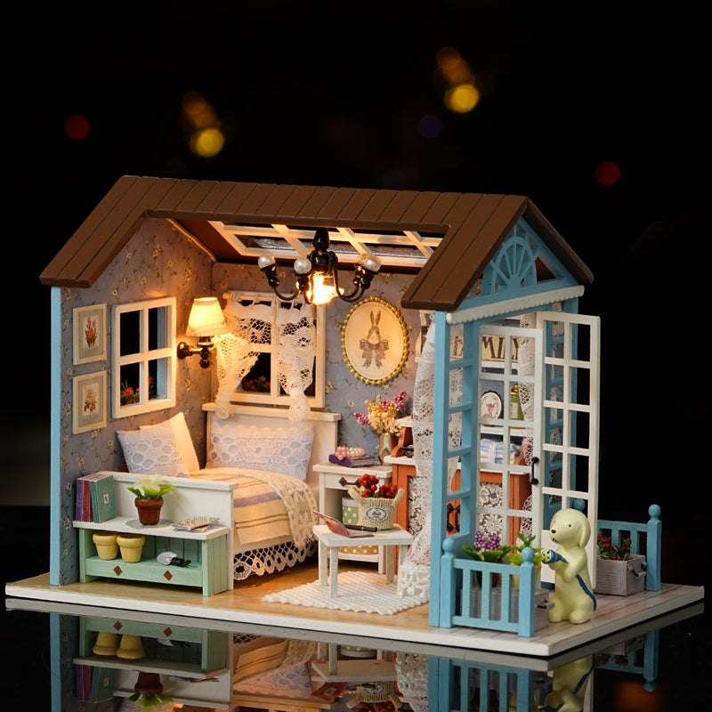 Doll House DIY Miniature Assembly Furniture Handcraft Present
