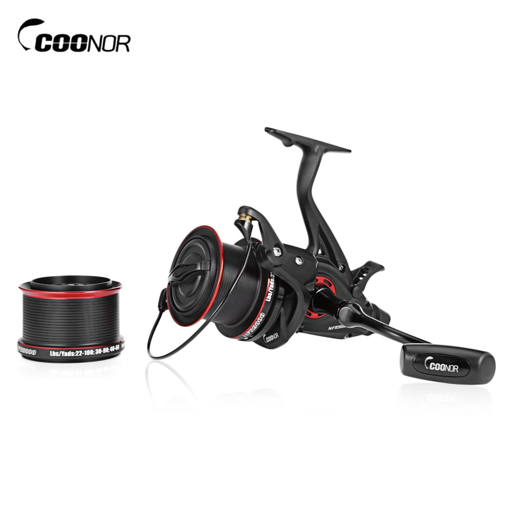 COONOR NFR9000 + 8000 12 + 1BB 4.6:1 Full Metal Spinning Fishing Reel with Double Spool